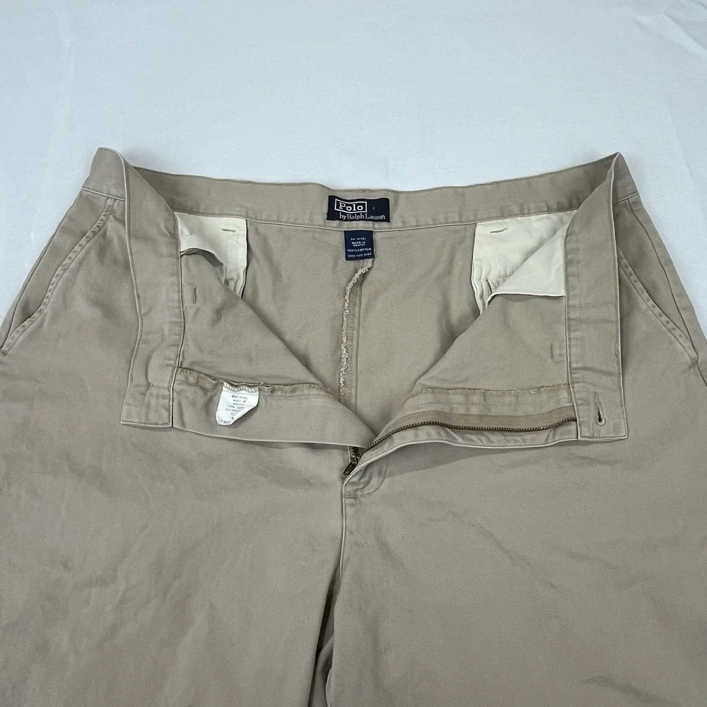 Polo Ralph Lauren Shorts Mens Size‎ 40 Khaki Relaxed Chino Classic Casual Golf